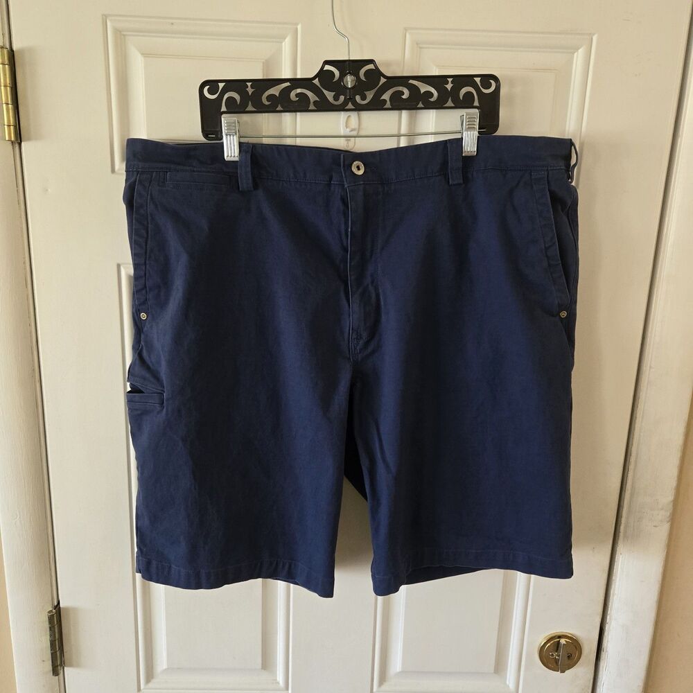 Men’s Duluth Trading Co. Flex Ballroom Khakis Cargo Shorts Blue Size 42 Relaxed